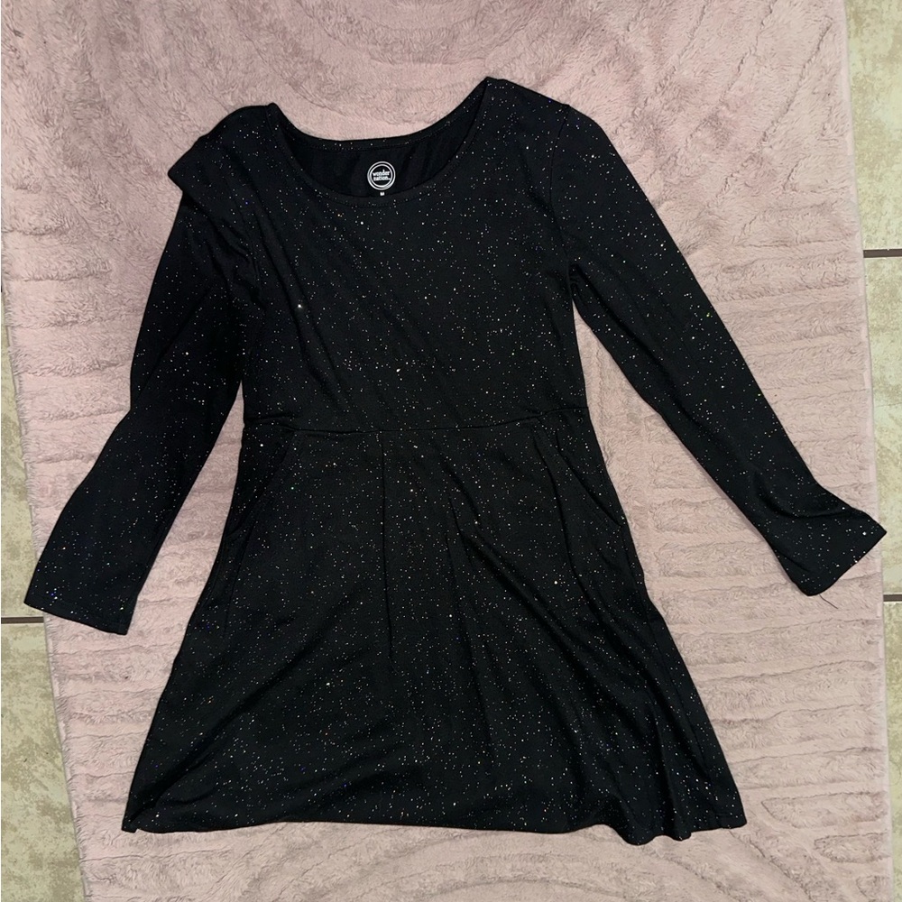 SOLD!! Black sparkling dress girls